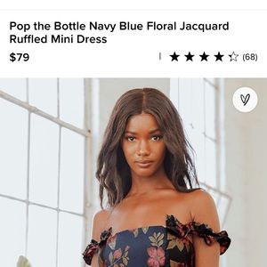 Navy floral dress, Lulus dress
